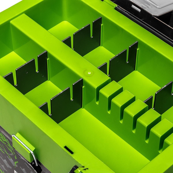 Ящик рыболовный зимний Helios Shark (двухсекционный) салатовый