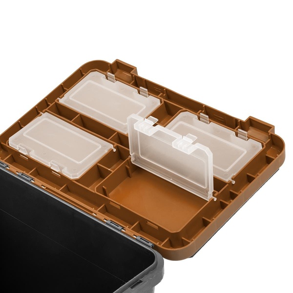 Ящик рыболовный зимний Helios (односекционный) серый/золото