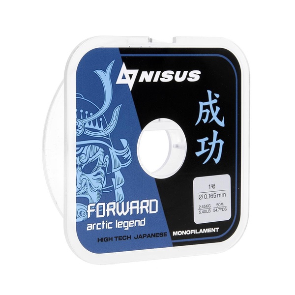 Леска Nisus Forward Arctic Legend Nylon Transparent (50 м) 0,091 мм