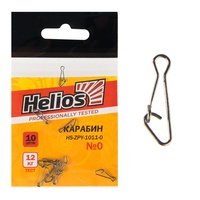 Карабин Helios Hooked Snap (10шт/уп) №00 9кг