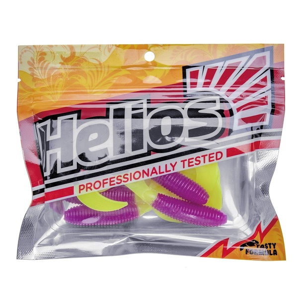 Твистер Helios Credo 3,35"/8,5 см (7шт/уп) Fio LT