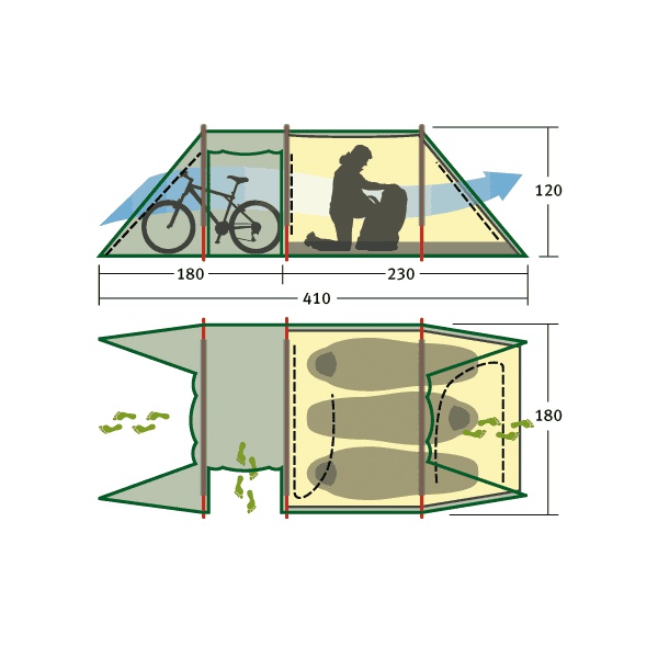 Палатка KSL Half Roll 3
