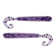 Твистер Helios Credo Long Body 2,95"/7,5 см (12шт/уп) серебряные блестки/фиолетовый. Фото 1