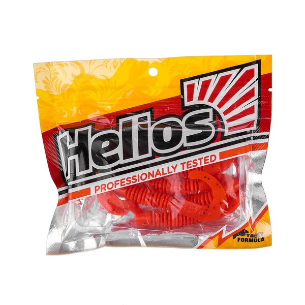 Твистер Helios Din 3,11"/7,9 см (6шт/уп) красный перец