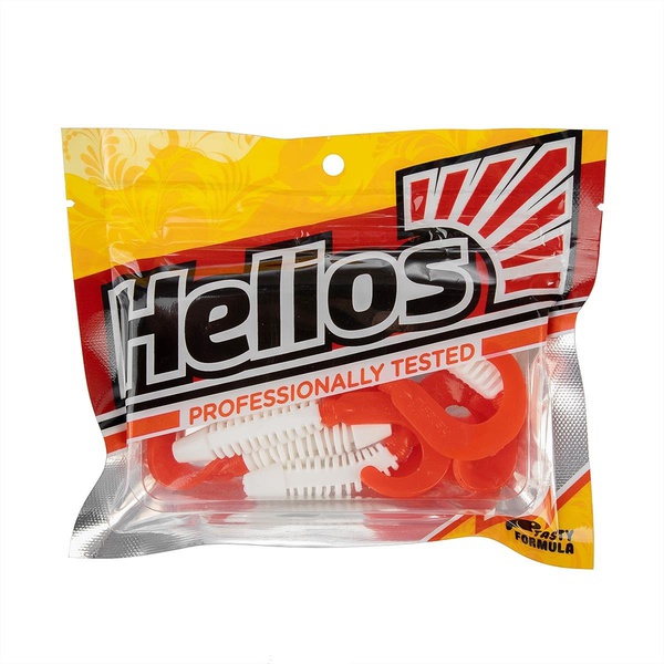 Твистер Helios Din 3,11"/7,9 см (6шт/уп) White RT