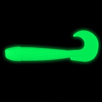 Твистер Helios Long Hybrid 3,55"/9,0 см (7шт/уп) фосфорный