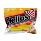 Твистер Helios Long Hybrid 3,55"/9,0 см (7шт/уп) Yellow RT. Фото 2