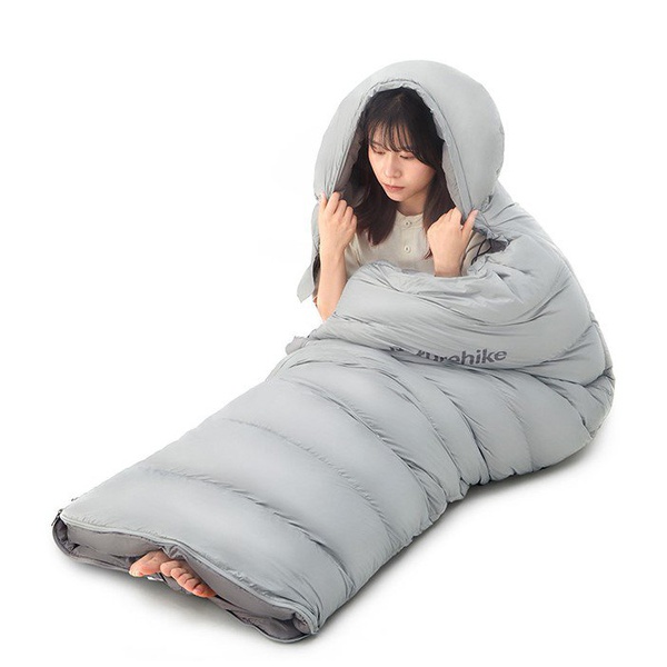 Мешок спальный Naturehike RM40 Series Утиный пух Grey, Size M