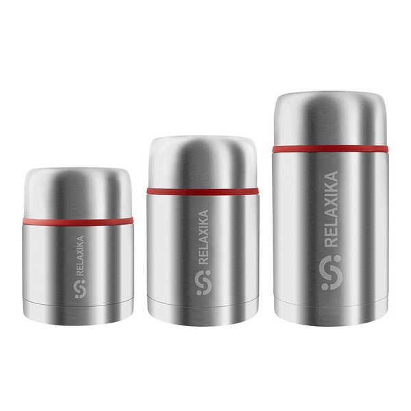 Термос Relaxika 301 (с термочехлом) стальной, 0,7 л