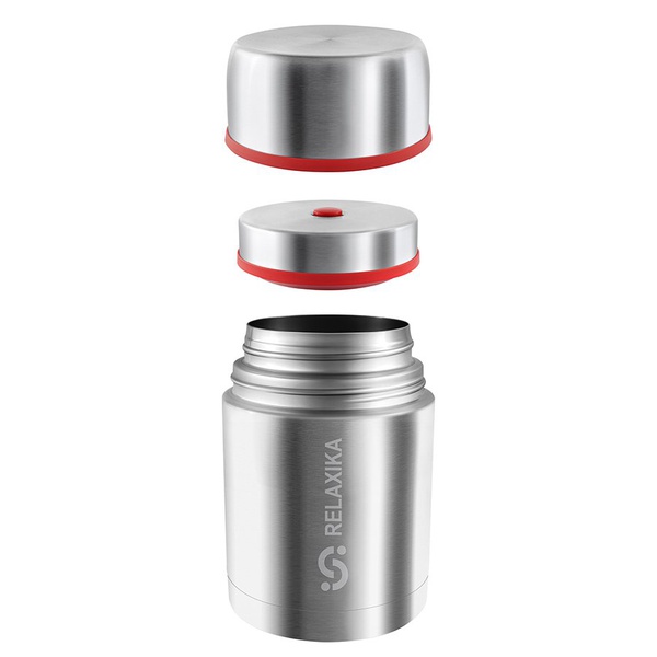 Термос Relaxika 301 (с термочехлом) стальной, 0,7 л