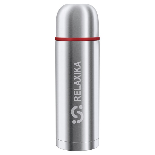 Термос Relaxika 102 (2 чашки) стальной, с термочехлом, 1 л