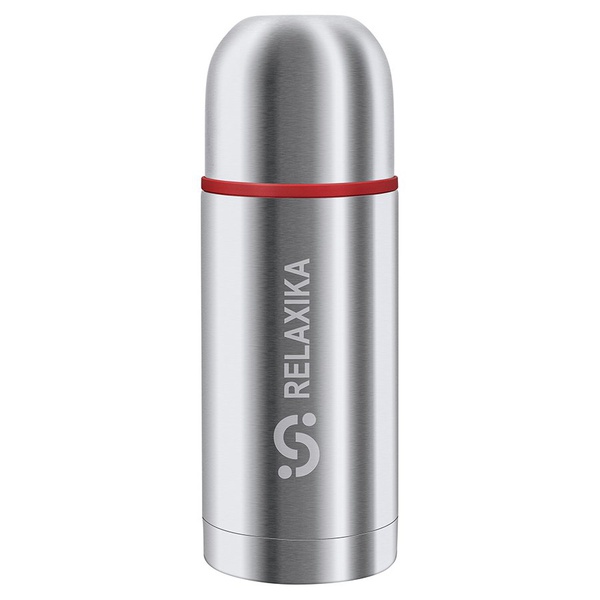 Термос Relaxika 102 (2 чашки) стальной, с термочехлом, 0,5 л