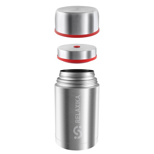 Термос Relaxika 301 (с термочехлом) стальной, 1,2 л