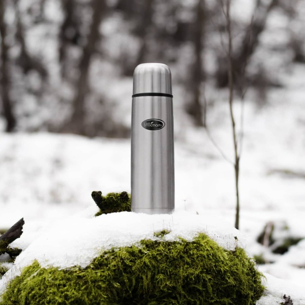 Термос Biostal NB-1200 (узкое горло) стальной, 1,2 л