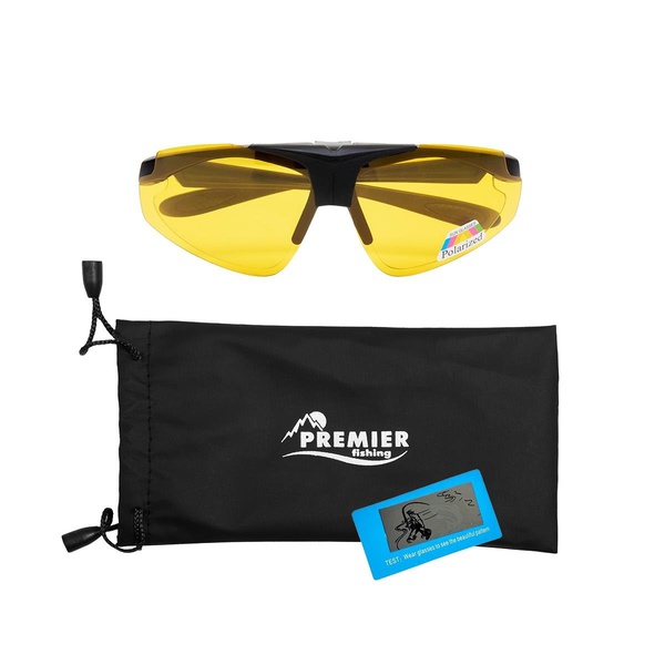 Очки поляризационные Premier Fishing PR-OP-112 (в чехле) желтый