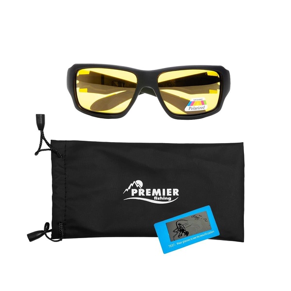 Очки поляризационные Premier Fishing PR-OP-1189 (в чехле) желтый