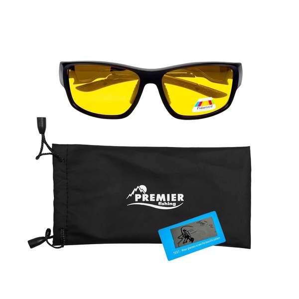 Очки поляризационные Premier Fishing PR-OP-1197 (в чехле) желтый