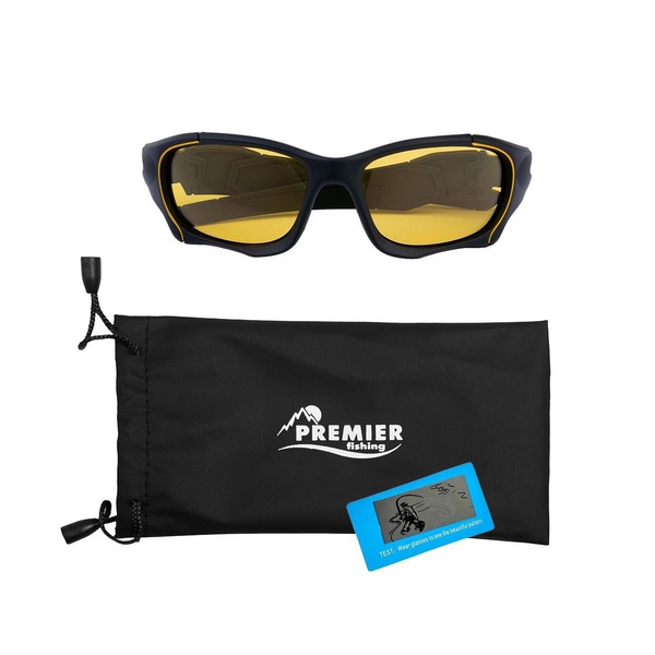 Очки поляризационные Premier Fishing PR-OP-128P (в чехле) желтый