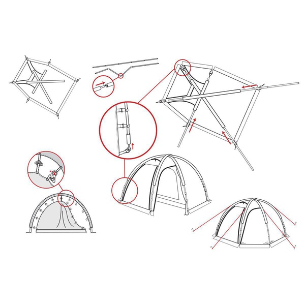 Палатка Alexika Minnesota 3 Luxe бежевый