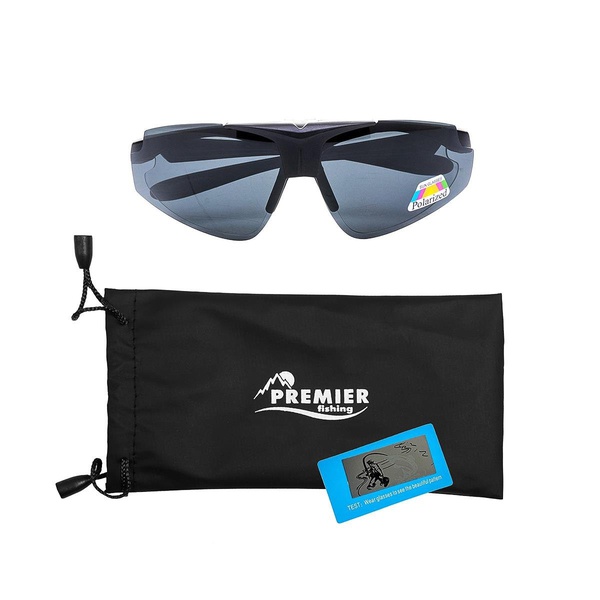 Очки поляризационные Premier Fishing PR-OP-112 (в чехле) серый