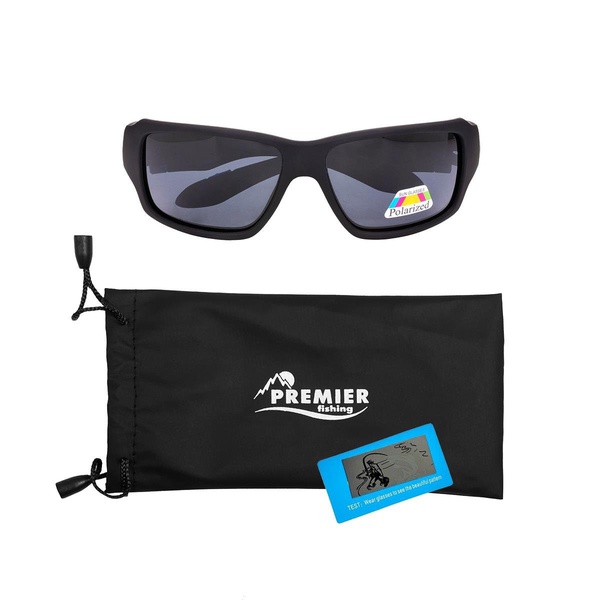 Очки поляризационные Premier Fishing PR-OP-1189 (в чехле) серый