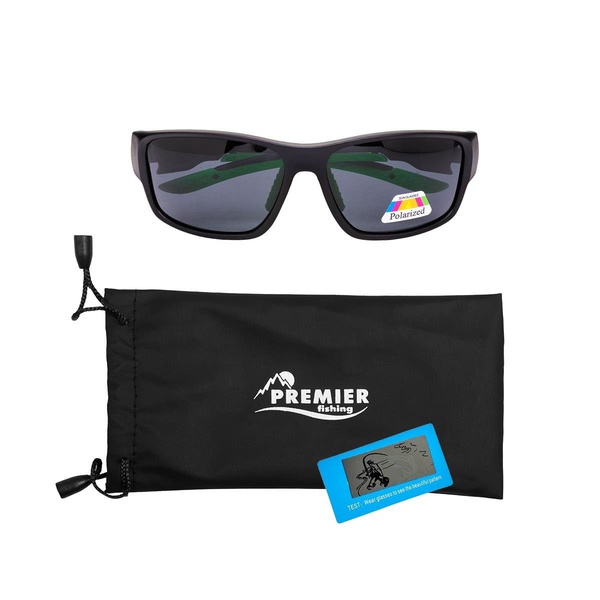 Очки поляризационные Premier Fishing PR-OP-1197 (в чехле) серый