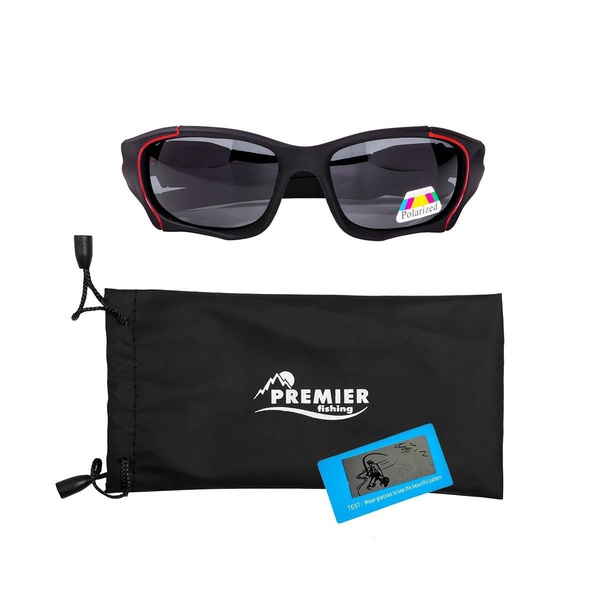 Очки поляризационные Premier Fishing PR-OP-128P (в чехле) серый