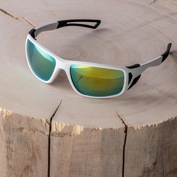 Очки поляризационные Premier Fishing PR-OP-55408 (в чехле) хамелеон синий/белая оправа