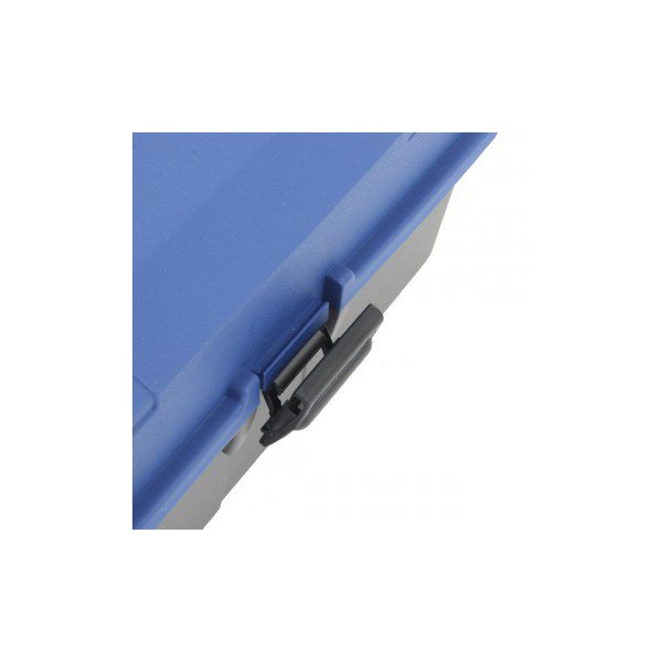 Ящик рыболова Helios двухполочный синий/серый