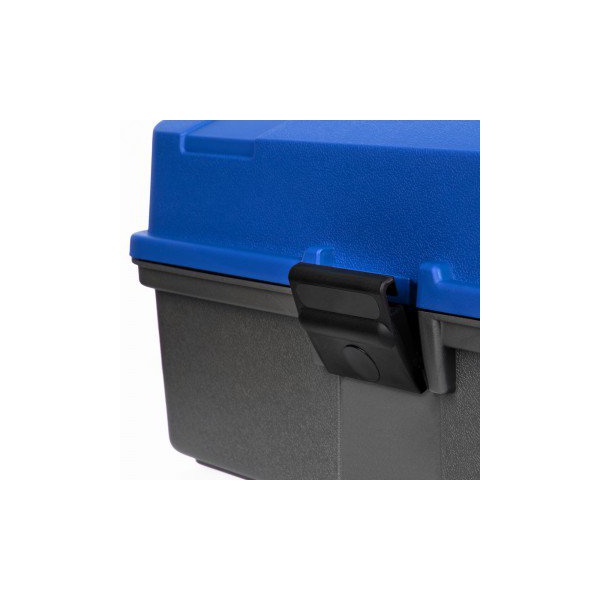 Ящик рыболова Helios двухполочный синий/серый