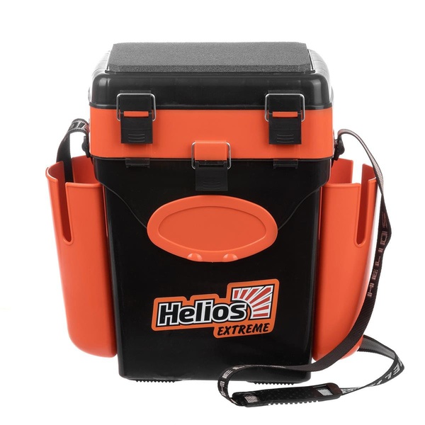 Ящик зимний Helios FishBox (двухсекционный) оранжевый, 10 л