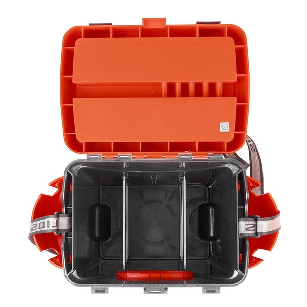 Ящик зимний Helios FishBox (двухсекционный) оранжевый, 10 л