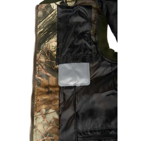 Жилет с подогревом RedLaika RL-H-03 серый каштан, 2 USB модуля, с регулятором, без Power Bank