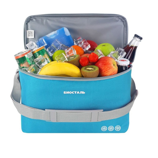 Термосумка Biostal Кантри синий, 10 л