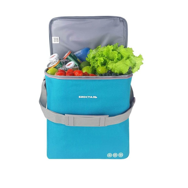 Термосумка Biostal Кантри синий, 20 л