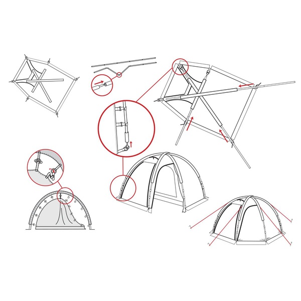 Палатка Alexika Minnesota 4 Luxe бежевый