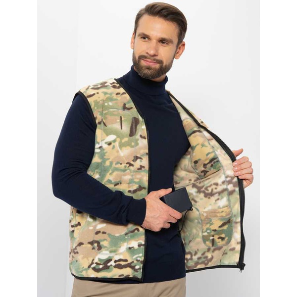 Жилет флисовый с подогревом RedLaika RL-03-FH1 (камуфляж) 8-30 часов, ДУ (4400 мАч)