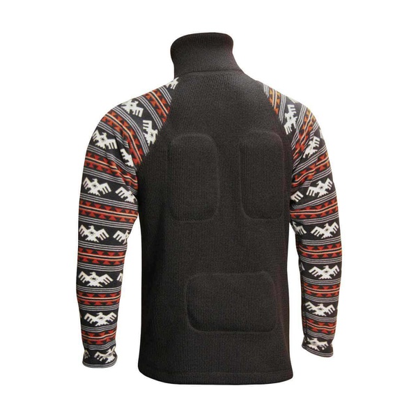 Фуфайка шерстяная с подогревом RedLaika Arctic Merino Wool RL-TM-07 (рукава флис) 3 USB модуля, с регулятором, без PowerBank