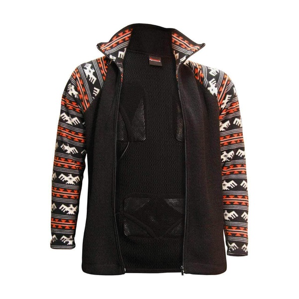 Фуфайка шерстяная с подогревом RedLaika Arctic Merino Wool RL-TM-07 (рукава флис) 3 USB модуля, с регулятором, без PowerBank