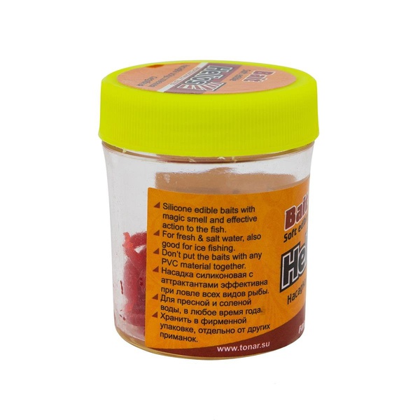 Насадка искусственная съедобная Helios опарыш красный