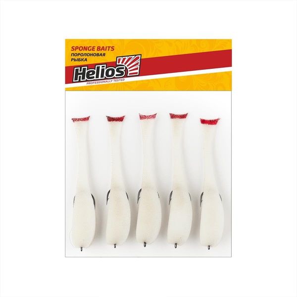 Рыбка поролоновая Helios 9 см (на офсет.крючке) белый