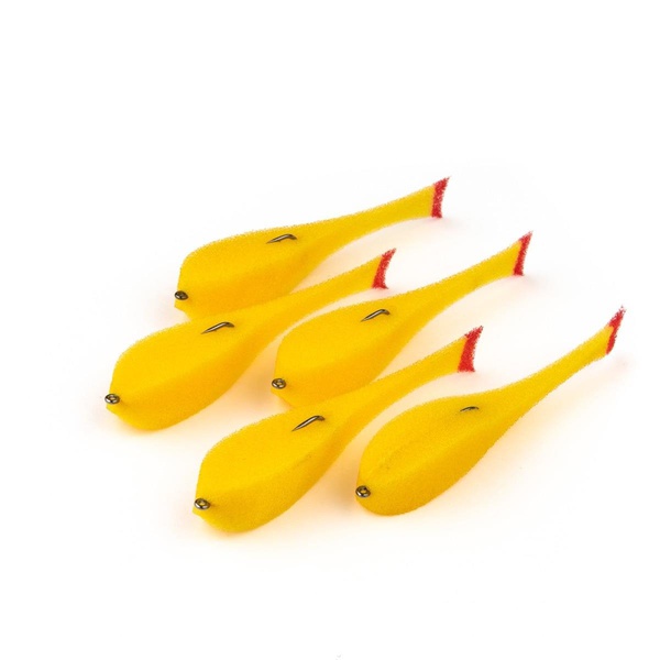 Рыбка поролоновая Helios 9 см (на офсет.крючке) желтый