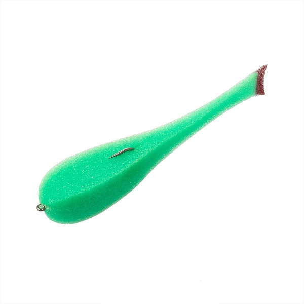 Рыбка поролоновая Helios 9 см (на офсет.крючке) зеленый