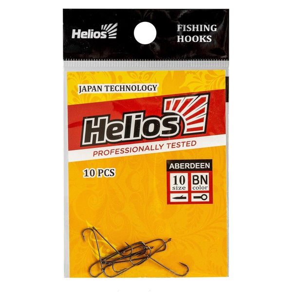 Крючок Helios Aberdeen с кольцом (цвет BN, 10шт) №1/0
