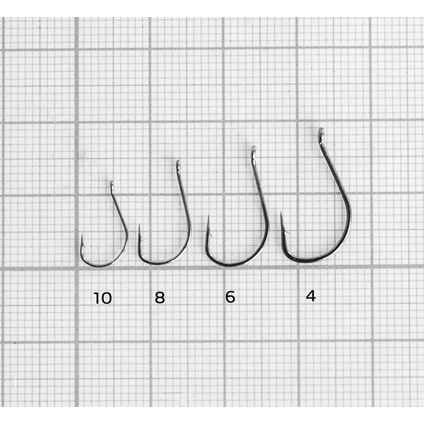 Крючок Helios Pin hook с кольцом (цвет BN, 10шт) №4