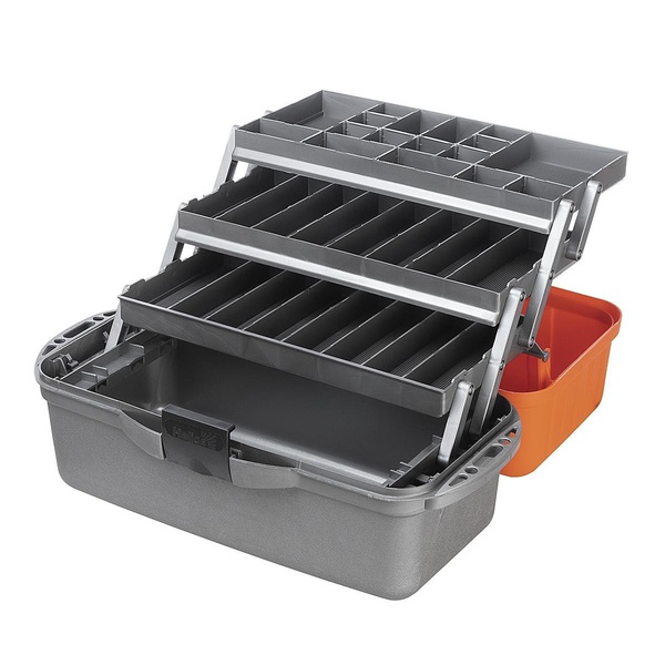 Ящик для инструментов Helios трёхполочный оранжевый