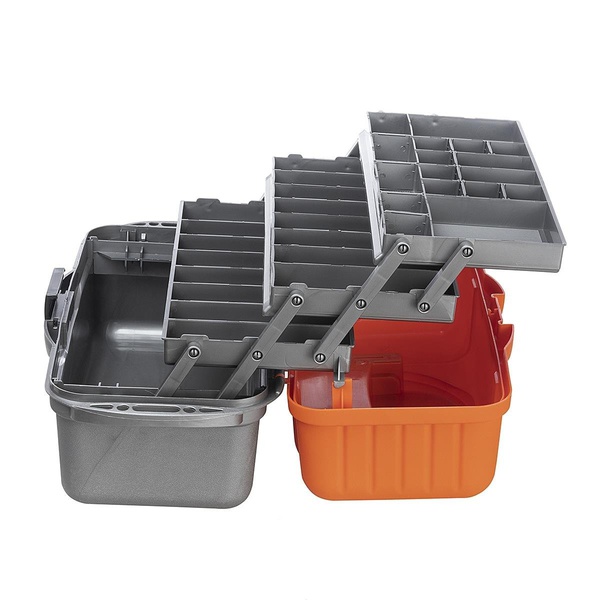 Ящик для инструментов Helios трёхполочный оранжевый