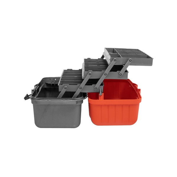 Ящик рыболова Helios трехполочный оранжевый