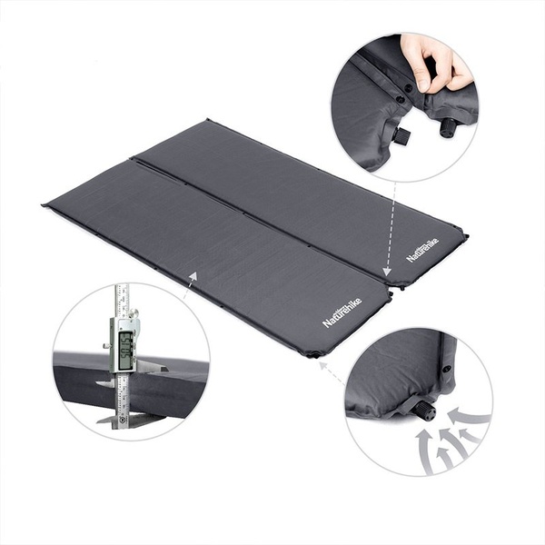 Коврик самонадувающийся Naturehike D03 Dark Grey