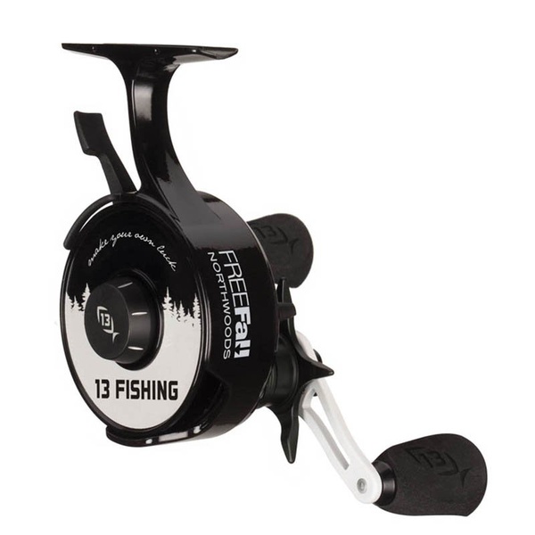 Катушка 13 Fishing FreeFall Carbon - Inline Ice Fishing Reel - Northwoods Edition RH Retrieve